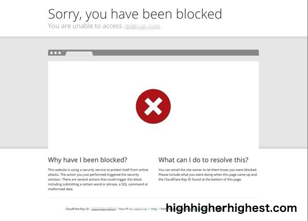Sorry,you have been blocked